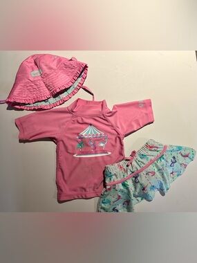 12-18m Girls' 3-piece UV Skinz Swim Set - UPF50+
